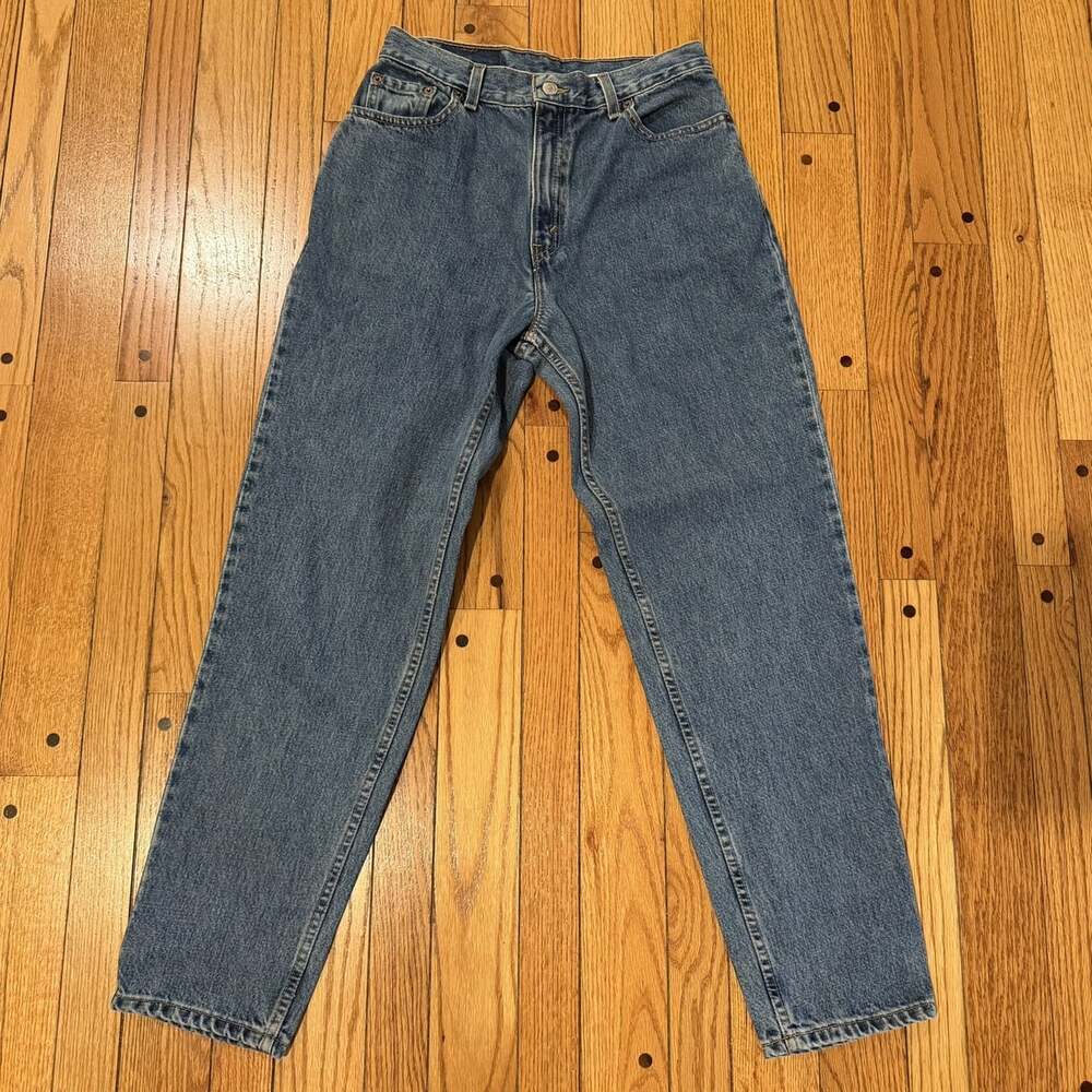 VTG 90s Levi’s 550 Women’s 12 MIS M Tapered High Rise Jeans Blue Made USA